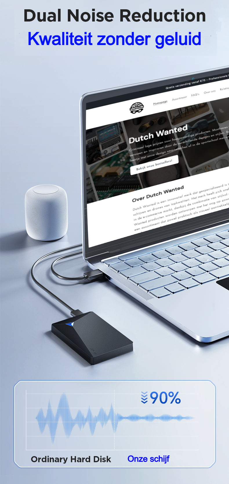 Dutch Wanted - Externe Harde Schijf - 2TB