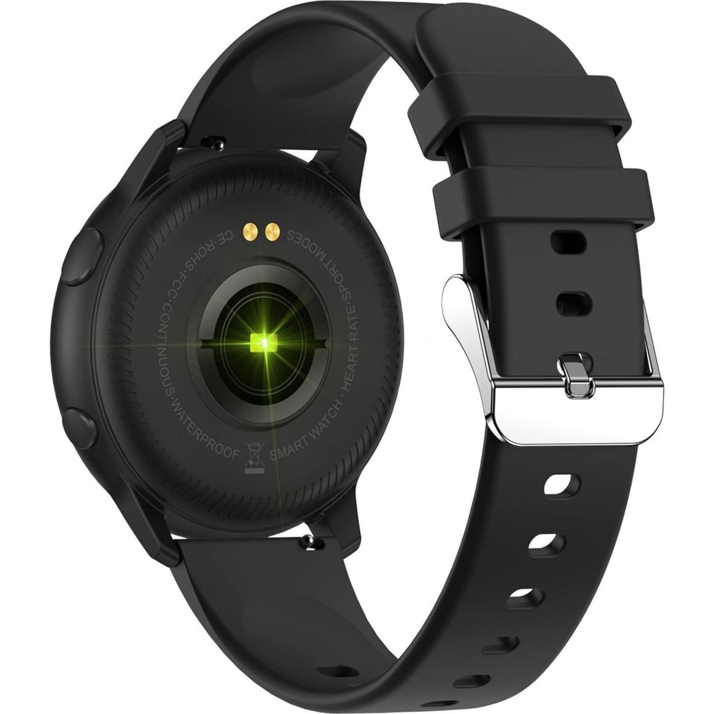 DutchWanted - PowerForce Smartwatch - 46mm - Voor Dames en Heren - Stappenteller - Slaapmeter - IOS en Android - Zwart